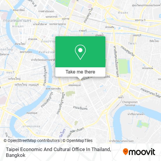 Taipei Economic And Cultural Office In Thailand map