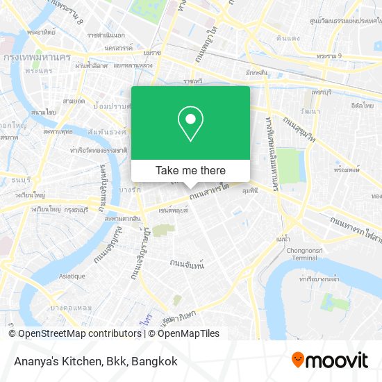 Ananya's Kitchen, Bkk map