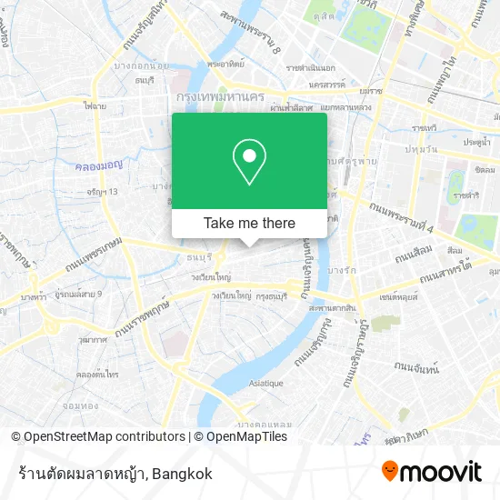 ร้านตัดผมลาดหญ้า map