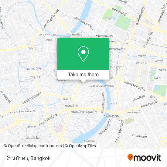 ร้านป้าดา map