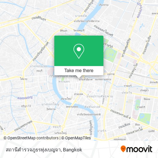 สถานีตํารวจภูธรทุ่งเบญจา map