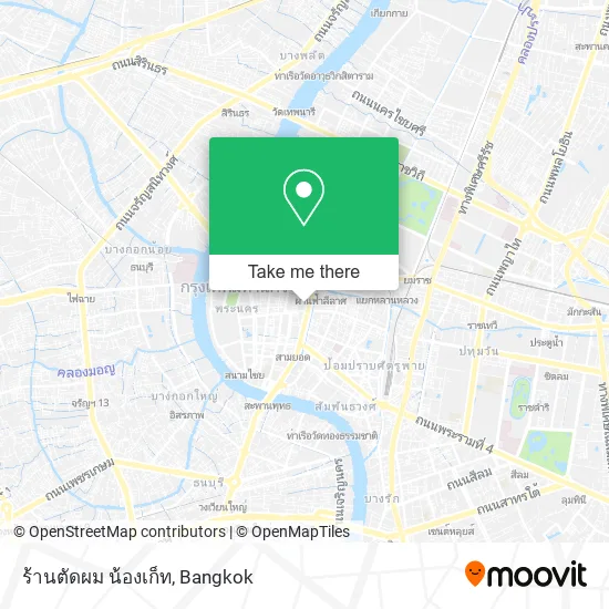 ร้านตัดผม น้องเก็ท map