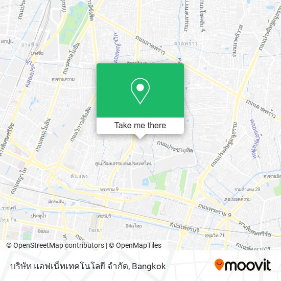 บริษัท แอฟเน็ทเทคโนโลยี จํากัด map