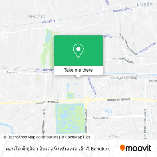 คอนโด ดี ดุสิตา อินเตอร์เนชั่นแนล เฮ้าส์ map