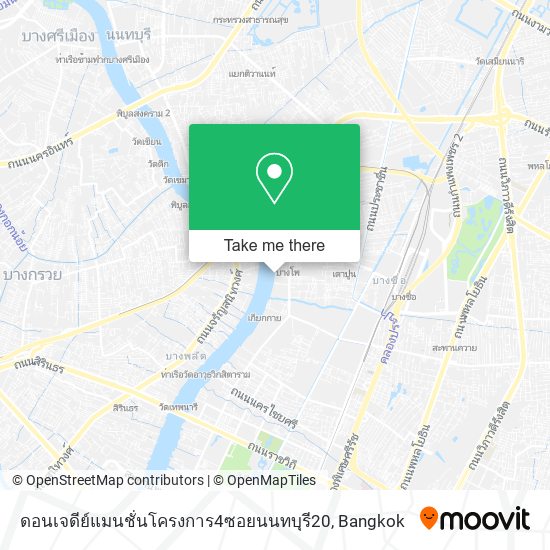 ดอนเจดีย์แมนชั่นโครงการ4ซอยนนทบุรี20 map