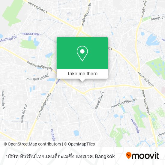 บริษัท ทัวร์อินไทยแลนด็อะเมซึ่ง แทรเวล map