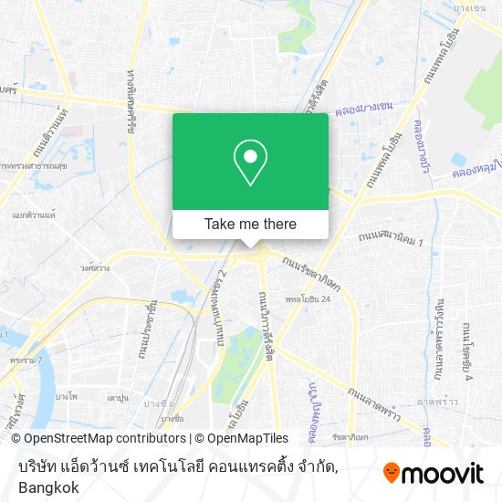 บริษัท แอ็ดว้านซ์ เทคโนโลยี คอนแทรคติ้ง จํากัด map