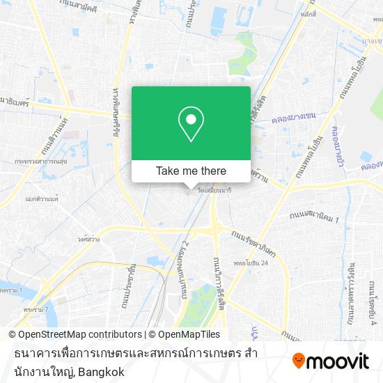 ธนาคารเพื่อการเกษตรและสหกรณ์การเกษตร สํานักงานใหญ่ map