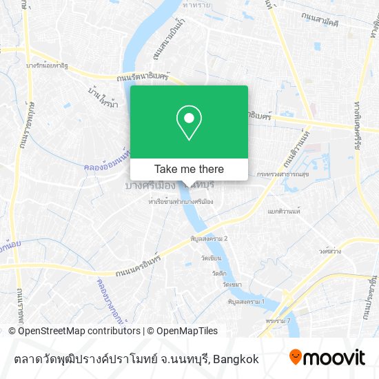 ตลาดวัดพุฒิปรางค์ปราโมทย์ จ.นนทบุรี map