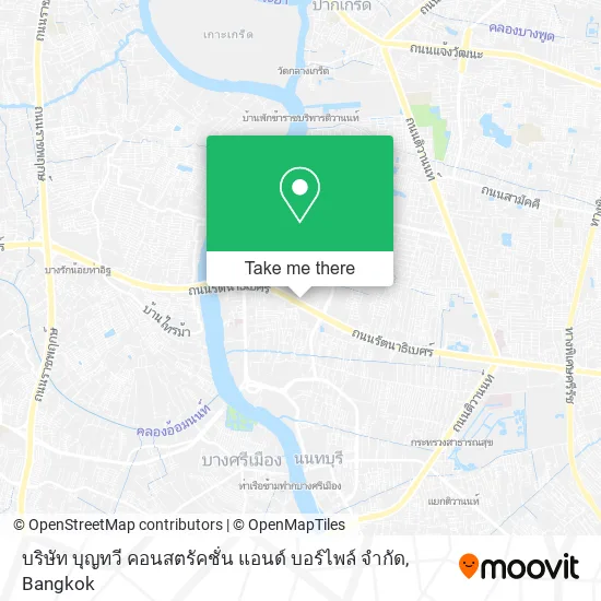 บริษัท บุญทวี คอนสตรัคชั่น แอนด์ บอร์ไพล์ จํากัด map