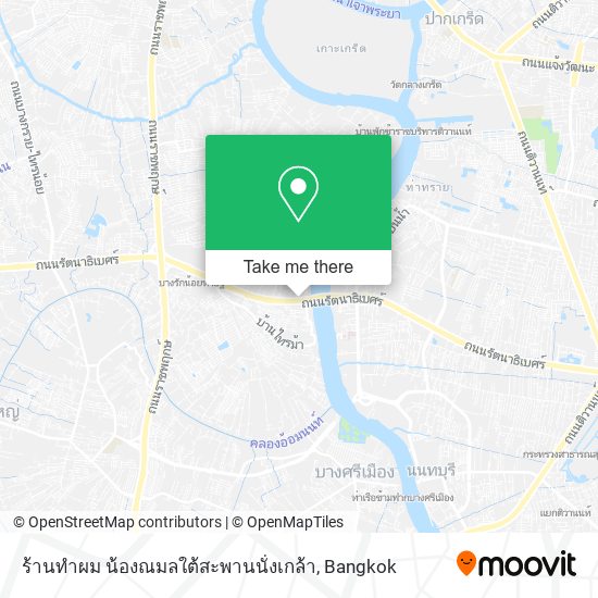 ร้านทําผม น้องณมลใต้สะพานนั่งเกล้า map