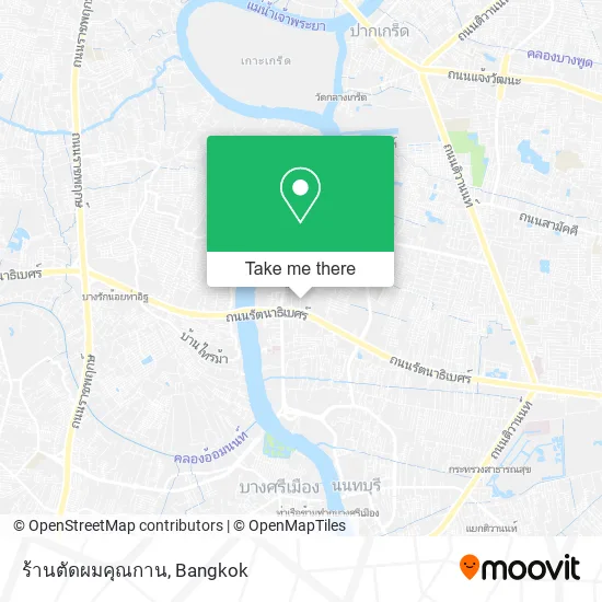 ร้านตัดผมคุณกาน map