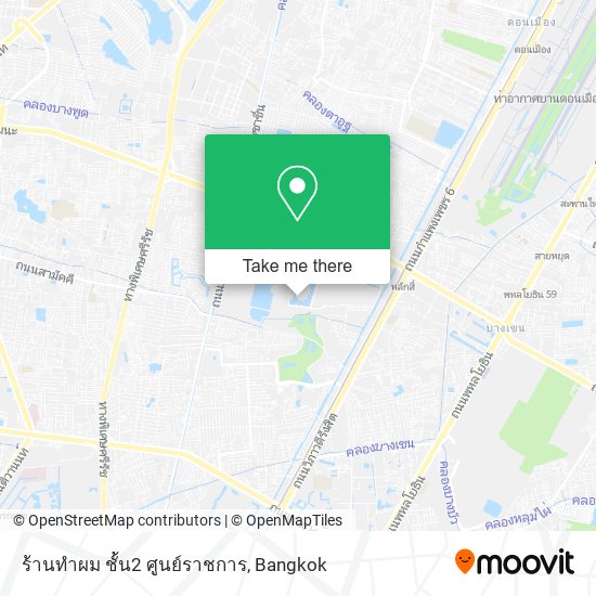 ร้านทําผม ชั้น2 ศูนย์ราชการ map