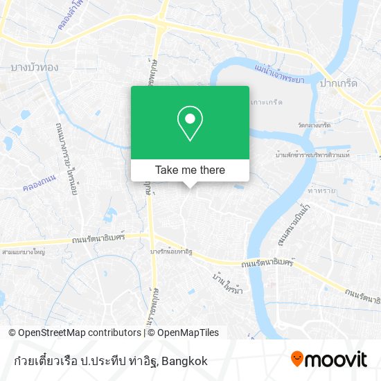 ก๋วยเตี๋ยวเรือ ป.ประทีป ท่าอิฐ map