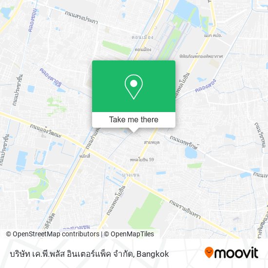 บริษัท เค.พี.พลัส อินเตอร์แพ็ค จํากัด map