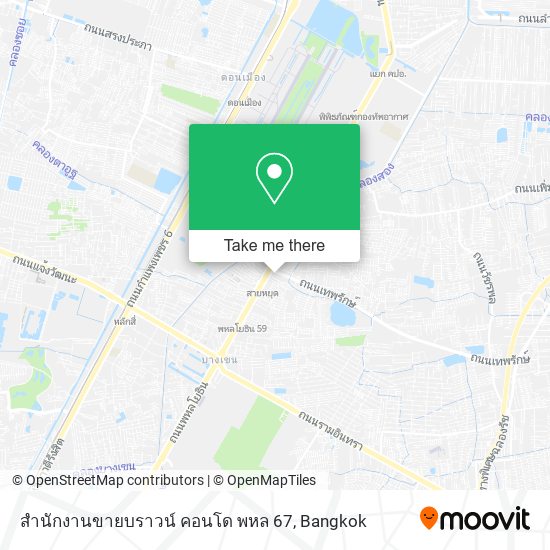 สํานักงานขายบราวน์ คอนโด พหล 67 map