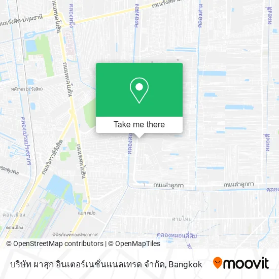 บริษัท ผาสุก อินเตอร์เนชั่นแนลเทรด จํากัด map