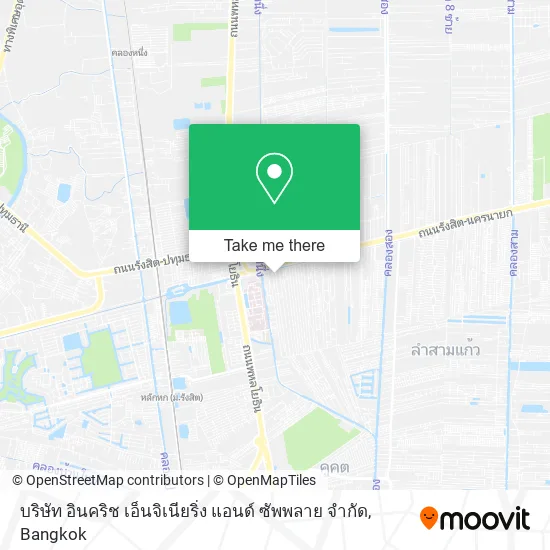 บริษัท อินคริช เอ็นจิเนียริ่ง แอนด์ ซัพพลาย จํากัด map