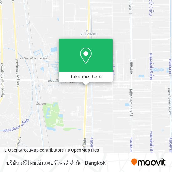 บริษัท ศรีไทยเอ็นเตอร์ไพรส์ จํากัด map