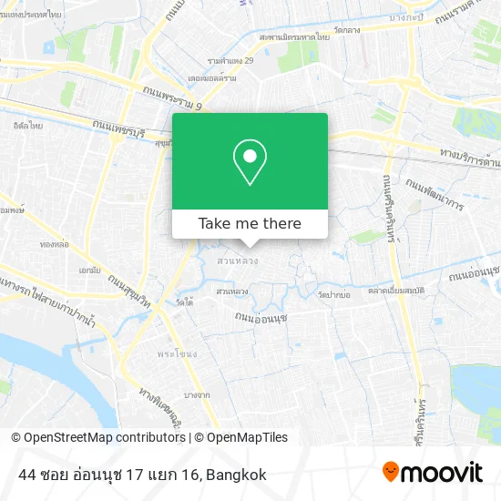 44 ซอย อ่อนนุช 17 แยก 16 map