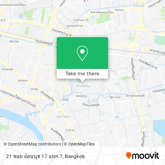 21 ซอย อ่อนนุช 17 แยก 7 map