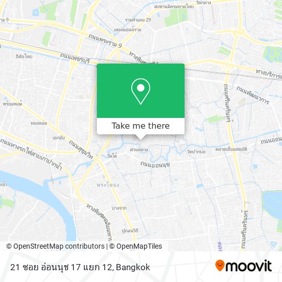 21 ซอย อ่อนนุช 17 แยก 12 map