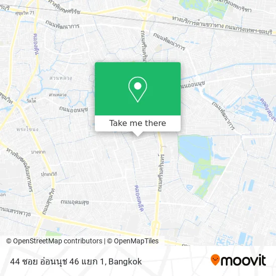 44 ซอย อ่อนนุช 46 แยก 1 map