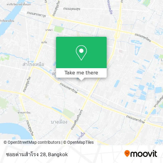 ซอยด่านสําโรง 28 map