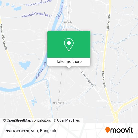 พระนครศรีอยุธยา map