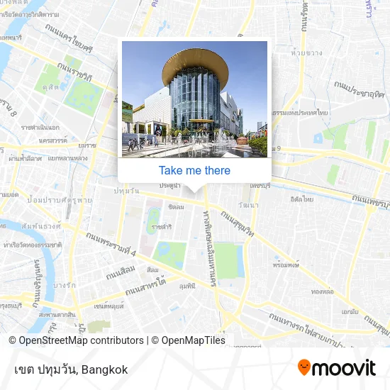 เขต ปทุมวัน map