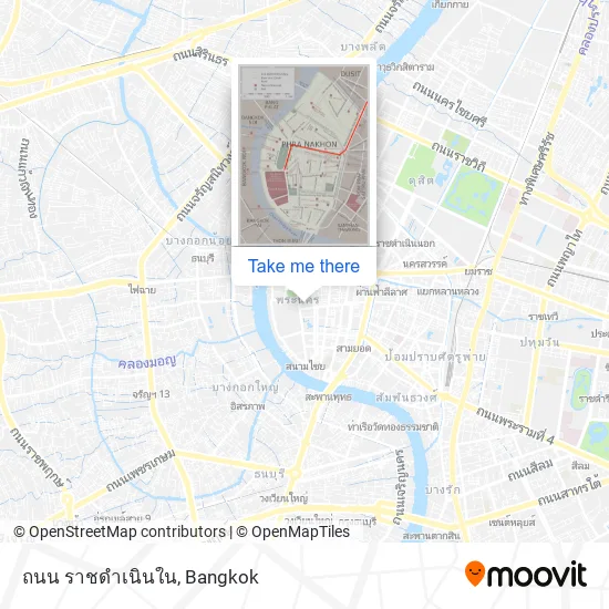 ถนน ราชดำเนินใน map
