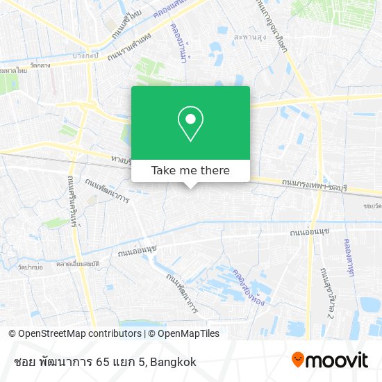 ซอย พัฒนาการ 65 แยก 5 map