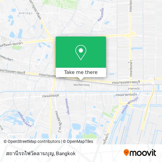 สถานีรถไฟวัดลานบุญ map