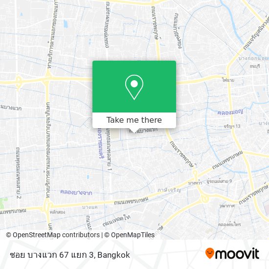 ซอย บางแวก 67 แยก 3 map