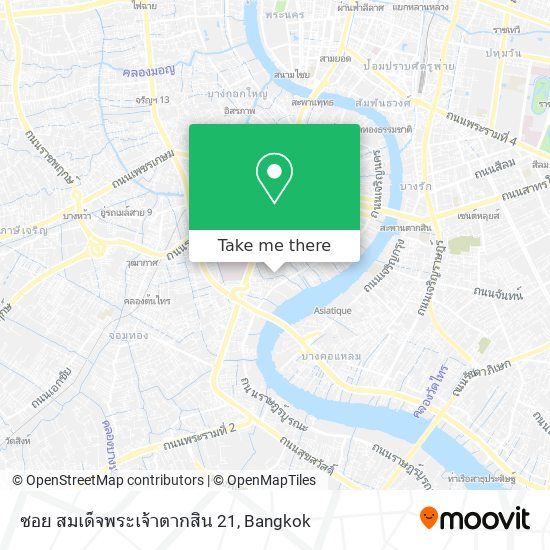 ซอย สมเด็จพระเจ้าตากสิน 21 map