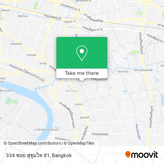 334 ซอย สุขุมวิท 81 map