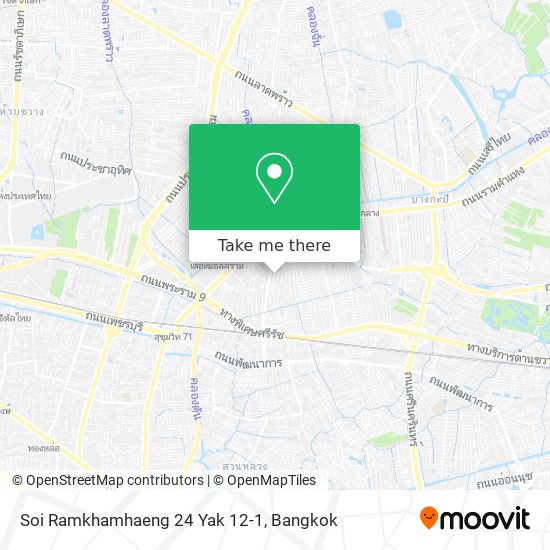 Soi Ramkhamhaeng 24 Yak 12-1 map