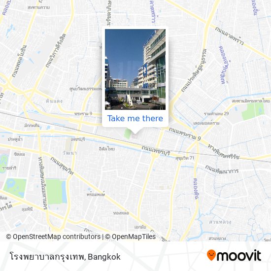 โรงพยาบาลกรุงเทพ map