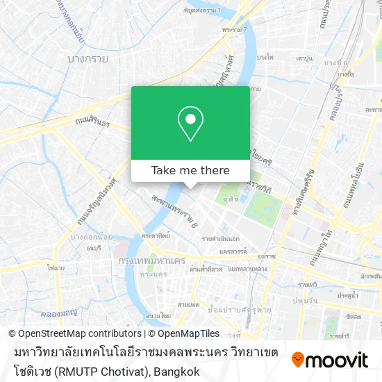มหาวิทยาลัยเทคโนโลยีราชมงคลพระนคร วิทยาเขตโชติเวช (RMUTP Chotivat) map