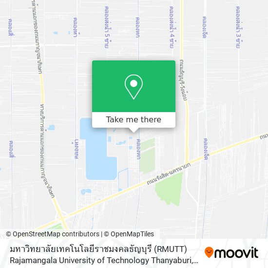 มหาวิทยาลัยเทคโนโลยีราชมงคลธัญบุรี (RMUTT) Rajamangala University of Technology Thanyaburi map