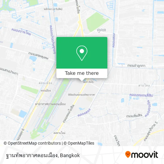 ฐานทัพอากาศดอนเมือง map