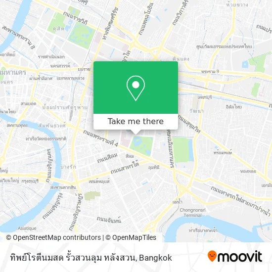 ทิพย์โรตีนมสด รั้วสวนลุม หลังสวน map