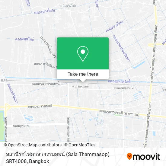 สถานีรถไฟศาลาธรรมสพน์ (Sala Thammasop) SRT4008 map