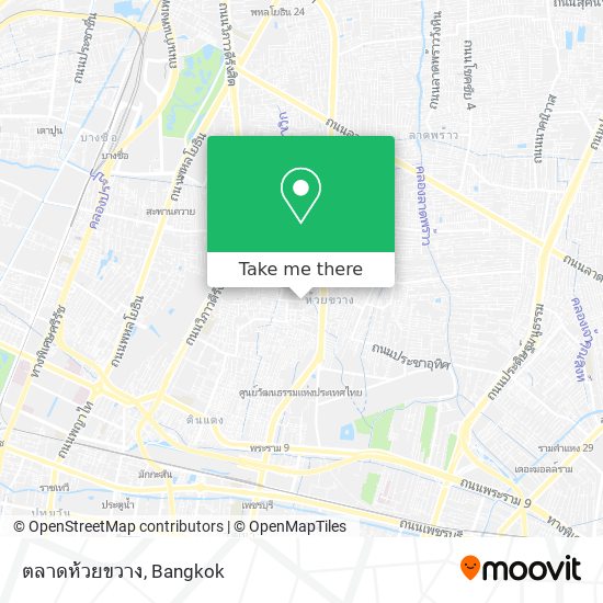 ตลาดห้วยขวาง map