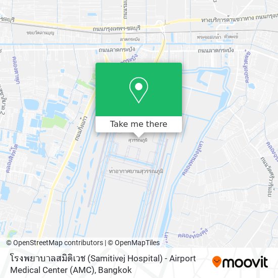 โรงพยาบาลสมิติเวช (Samitivej Hospital) - Airport Medical Center (AMC) map