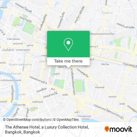 The Athenee Hotel, a Luxury Collection Hotel, Bangkok map