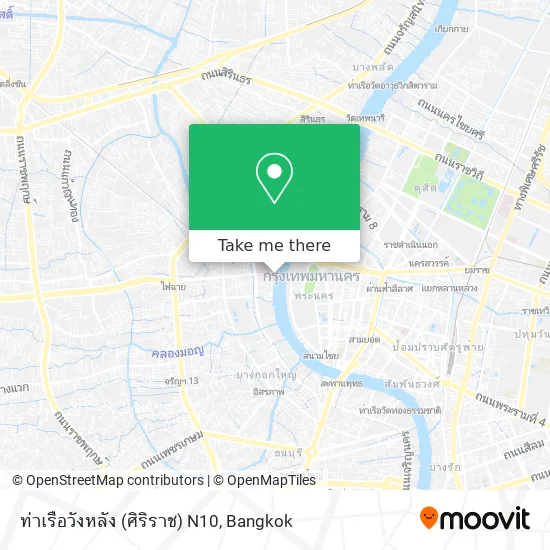 ท่าเรือวังหลัง (ศิริราช) N10 map