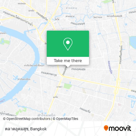 ตลาดอุดมสุข map