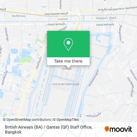 British Airways (BA) / Qantas (QF) Staff Office map