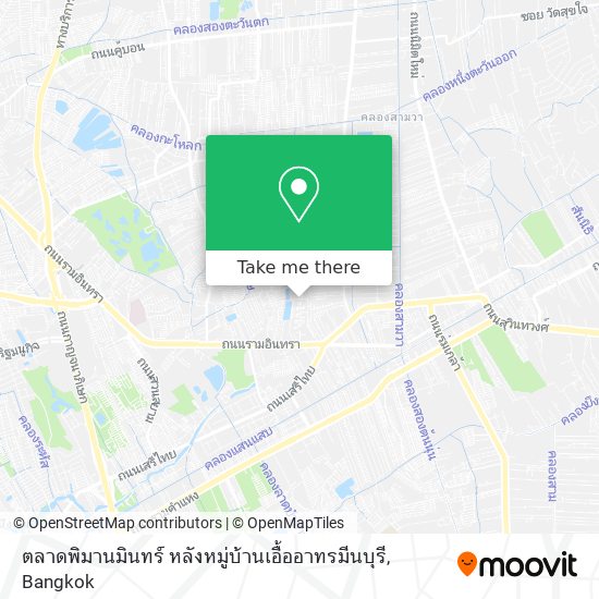 ตลาดพิมานมินทร์ หลังหมู่บ้านเอื้ออาทรมีนบุรี map